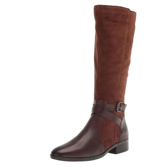 Naturalizer Womens Rena Knee High Boot Chocolate - Picture 1 of 7